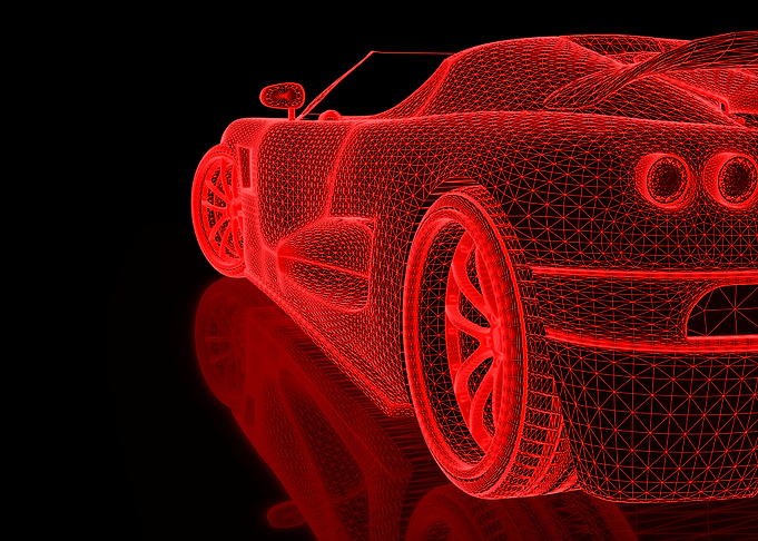 red Car Three Dimensional
