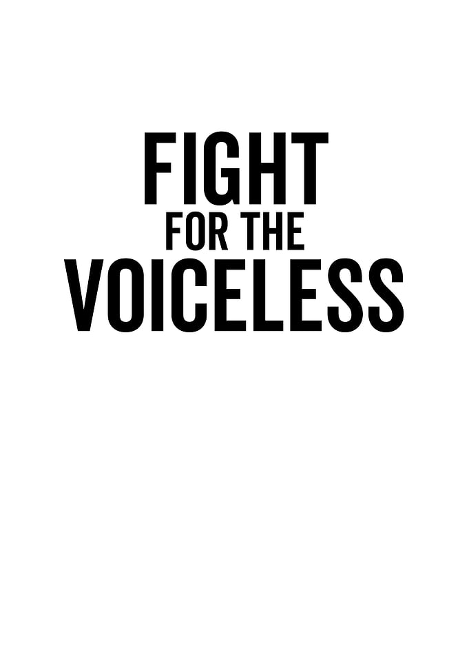 Fight For The Voiceless