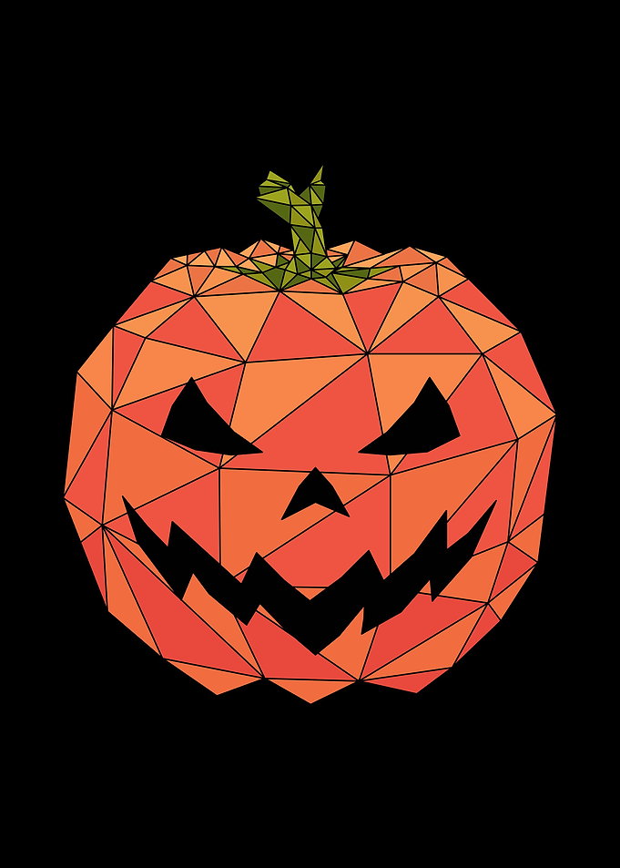 Geometric Halloween Pumpki