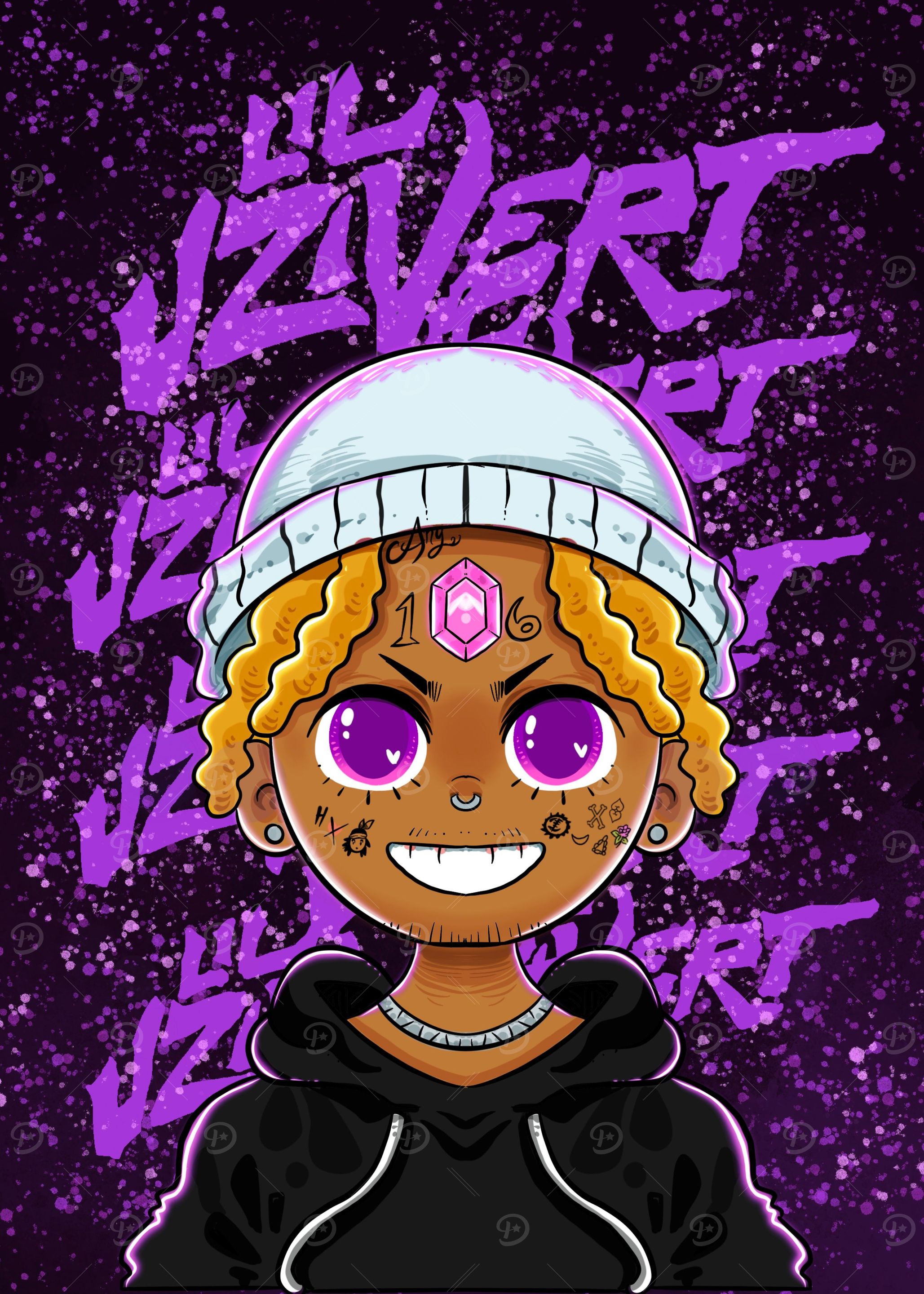 Lil Uzi Vert Anime Fan art