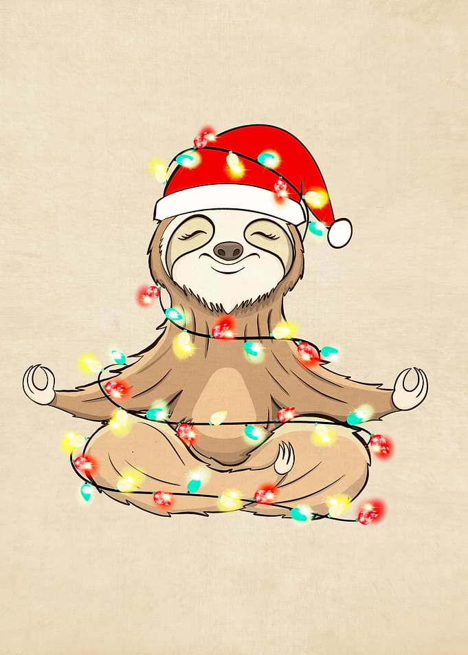 sloth christmas
