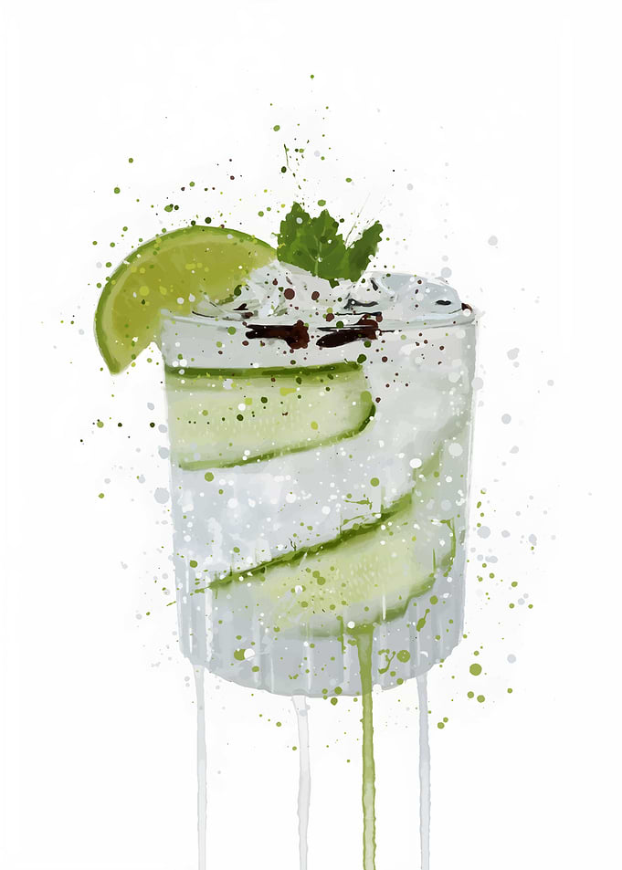 Gin Cucumber and Lime
