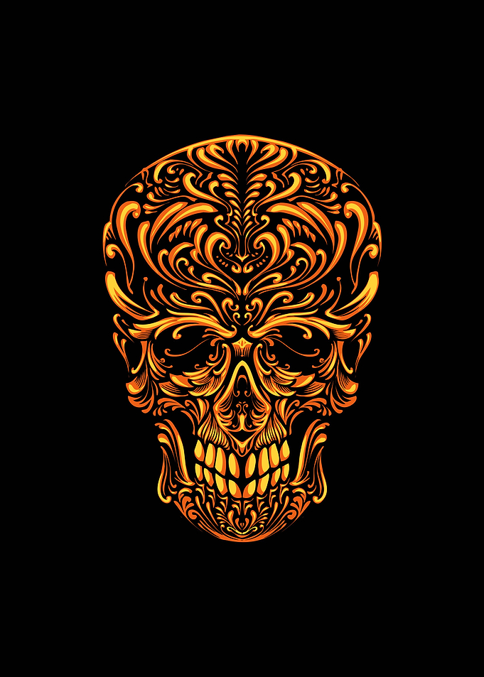 The gold skull