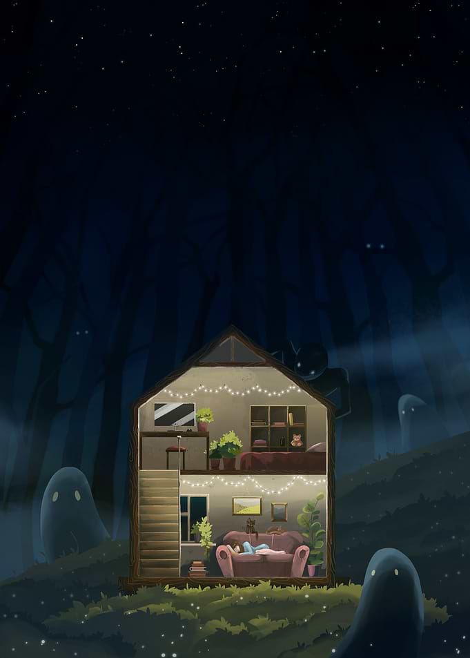 House in the dark forest