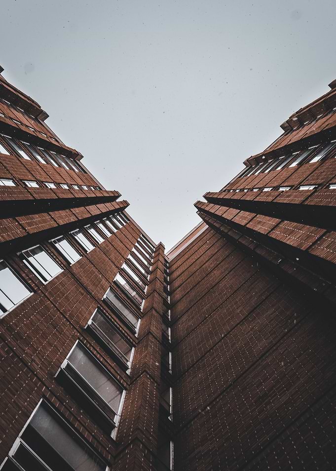 Looking up in the city