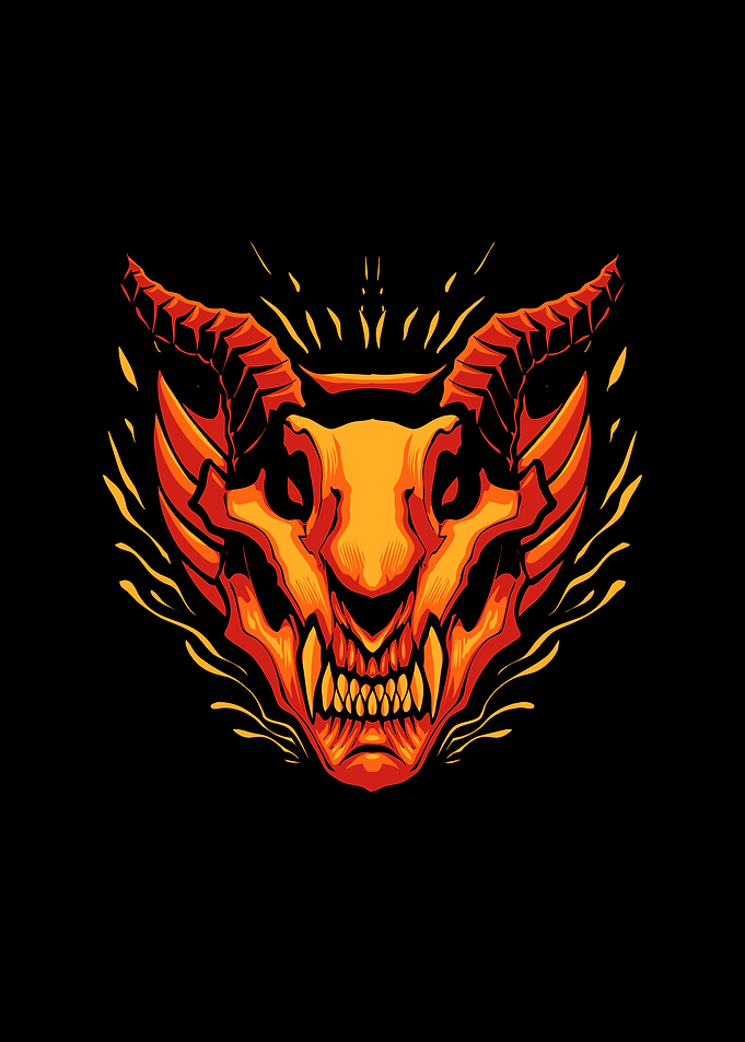 The red dragon head