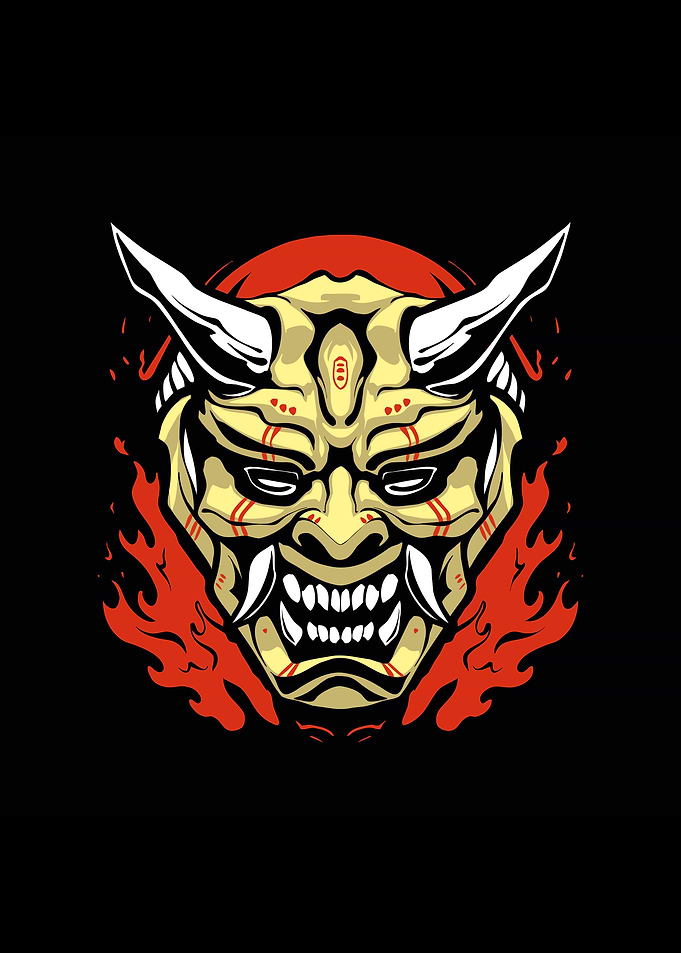 The japanese mask devil