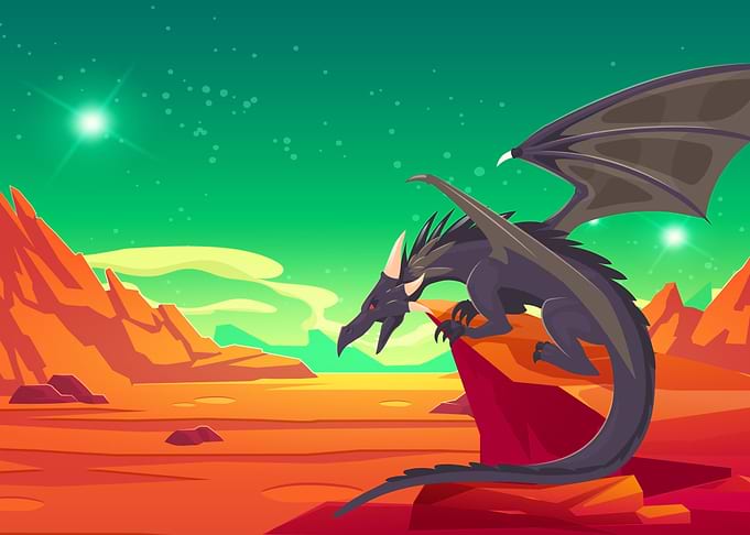 Fairy tale Black Dragon