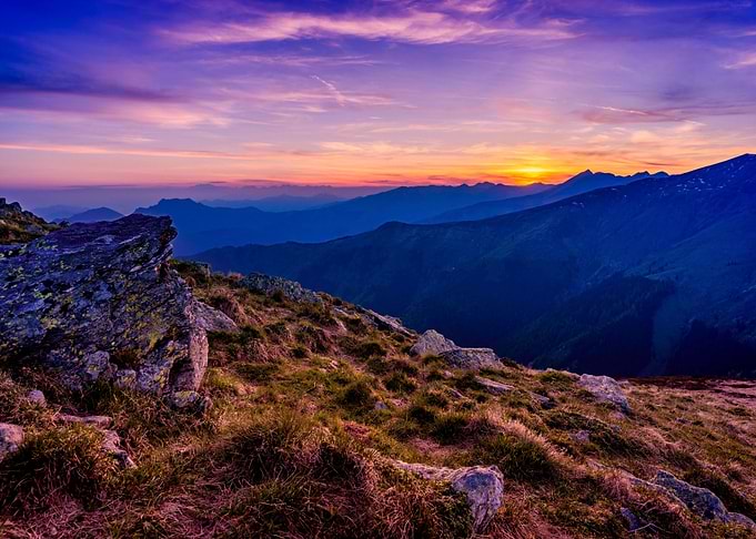 Blue Mountains by Sunset