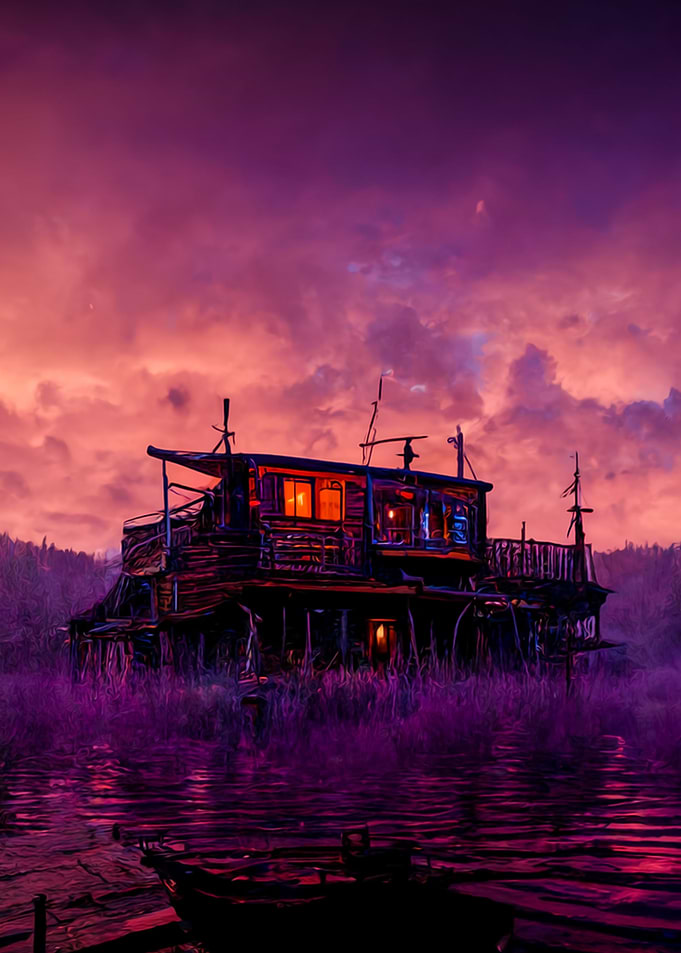 cyberpunk house