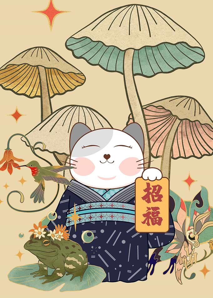maneki neko Japanese Luck
