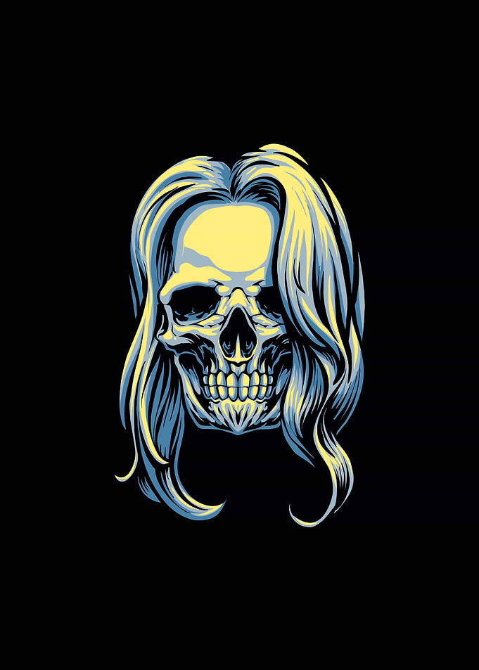 The skull head girl