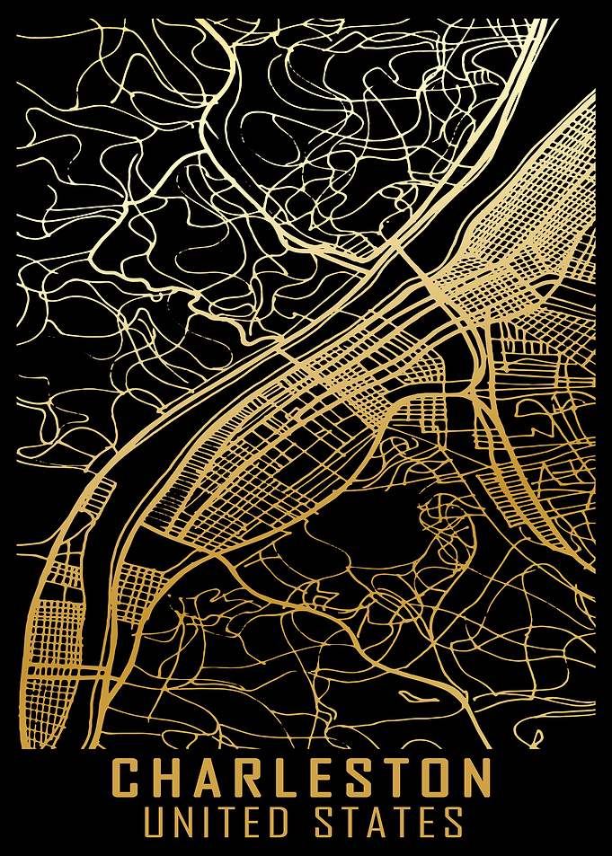 Charleston USA City Map