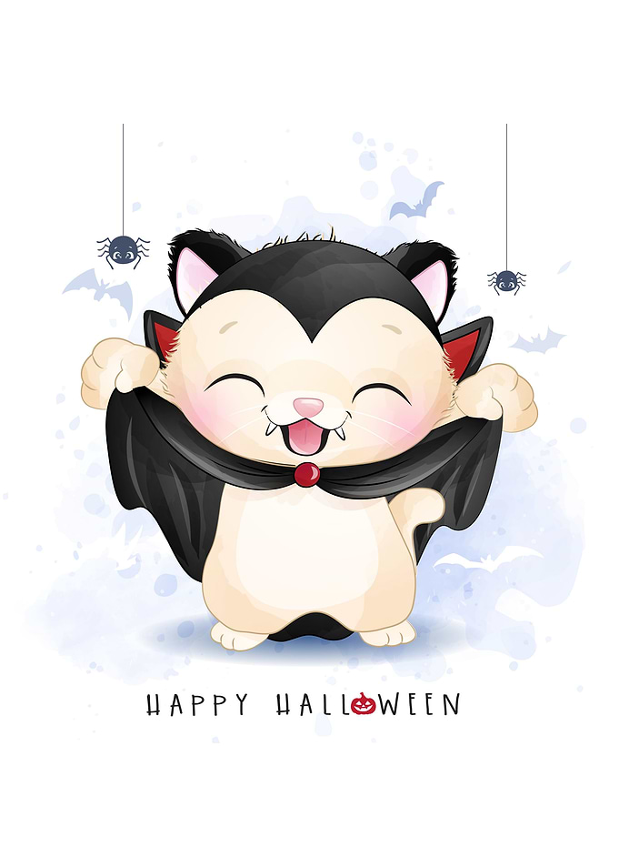 Cute Cat Halloween