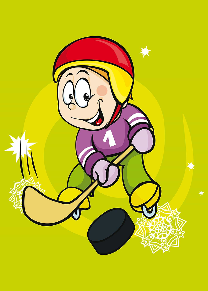 Cute Hookey Player