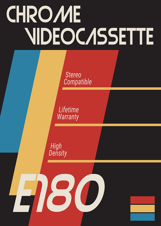 VHS VINTAGE POSTER