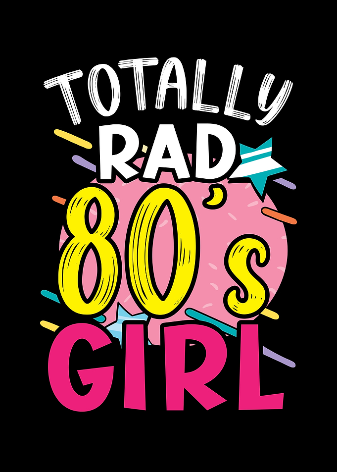 Totally Rad 80s Girl