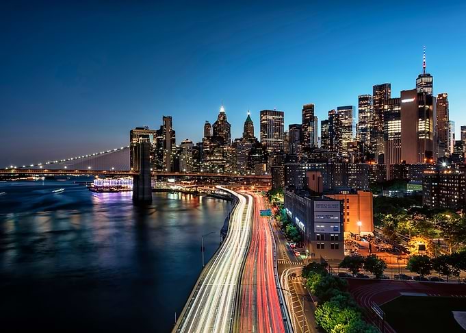Manhattan At Dusk