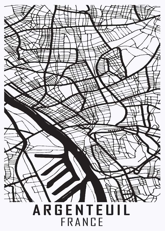 Argenteuil France City Map