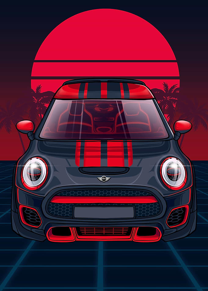 mini cooper red