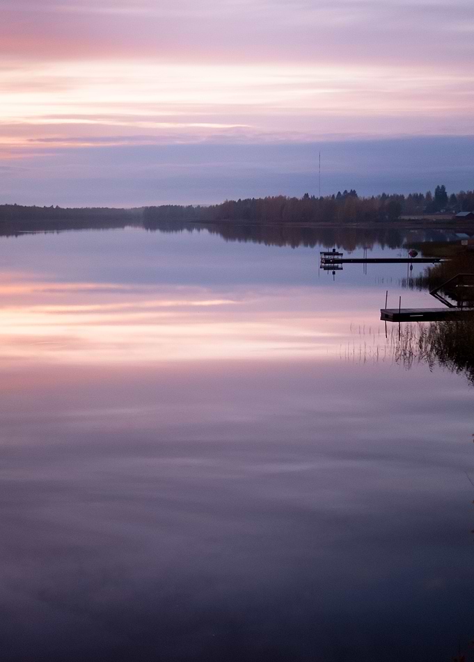 Autumn Night By The Lake