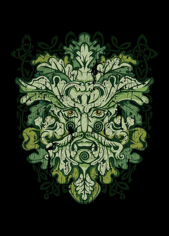 Green Man Celtic Irish God