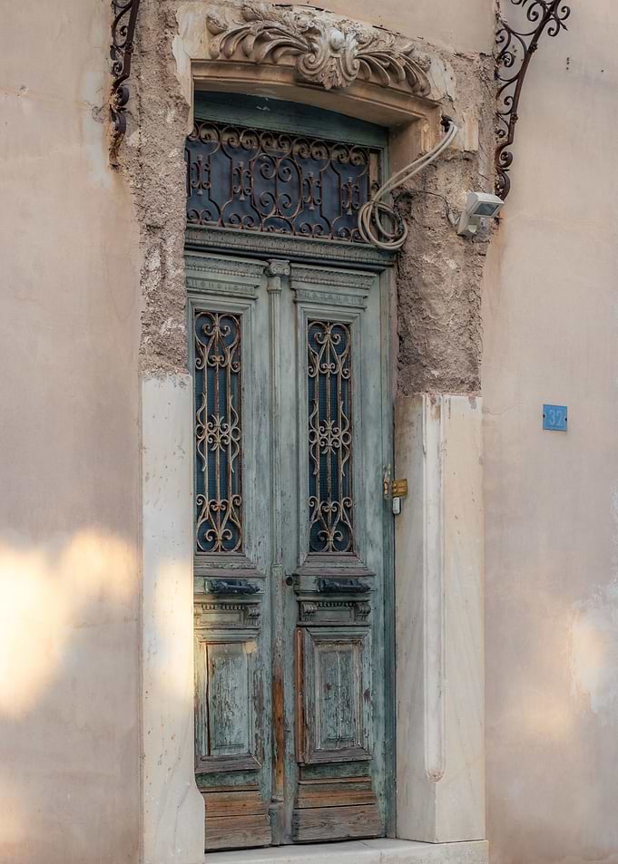 Vintage old door entrance