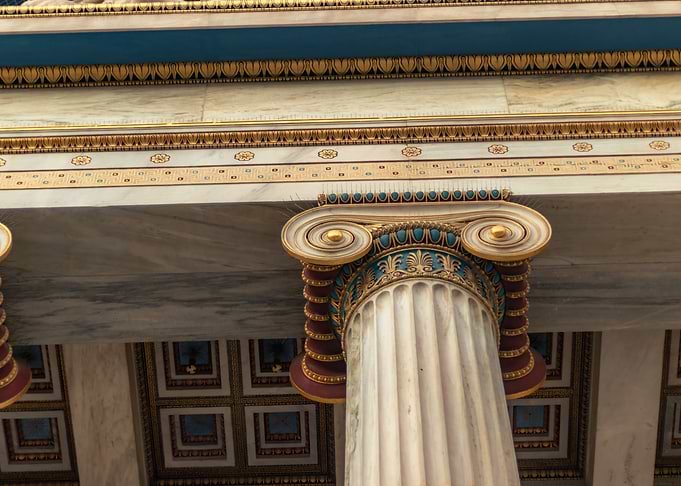 Pillars Library of Greece