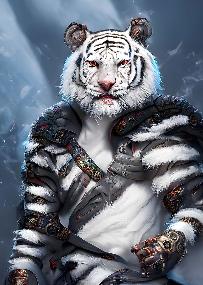 white tiger warrior