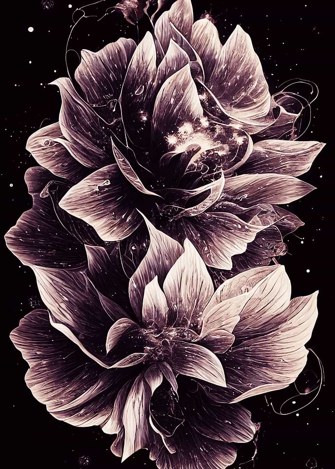 Floral Boho Space Flower