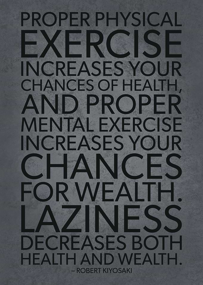 Wealth Health Laziness