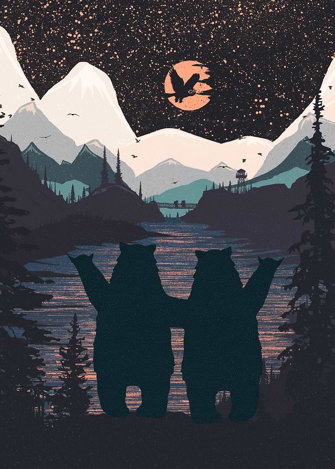 Orange Moon n Crz Animals