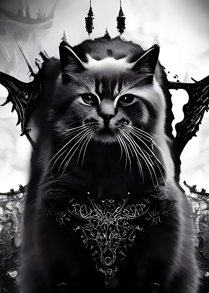 Fantasy art cat