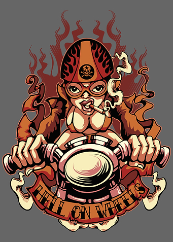 Hell on Wheels Girl Biker