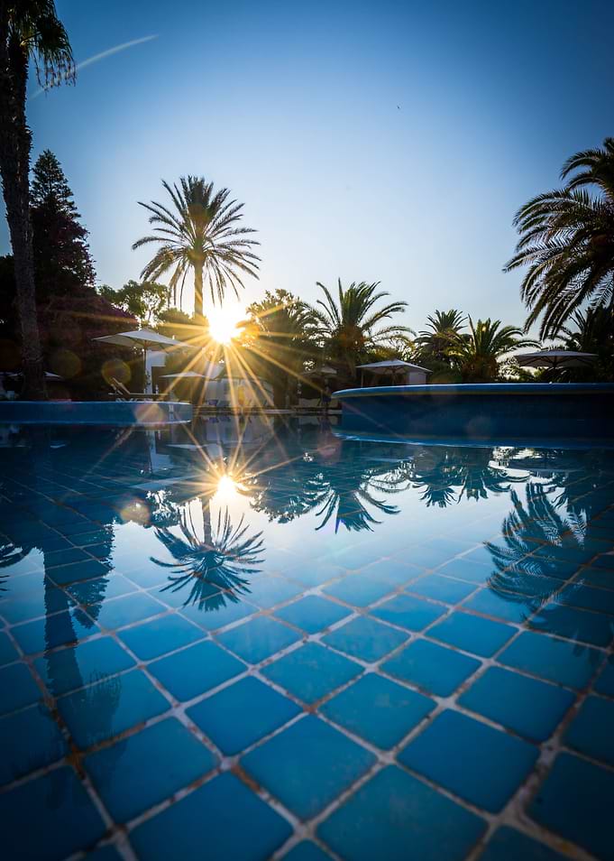 Pool sunrise