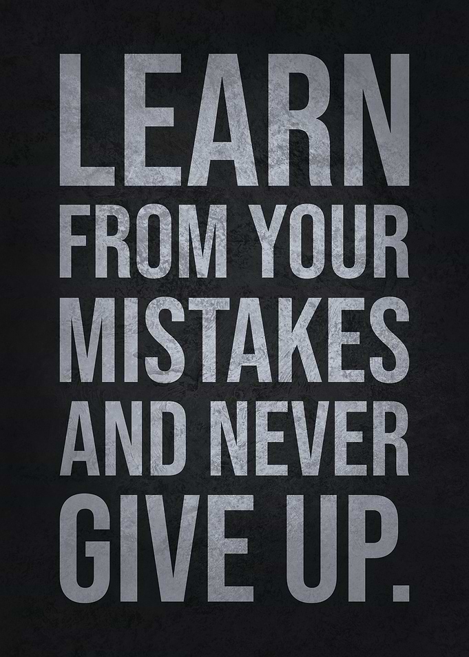 Learn From Your Mistakes