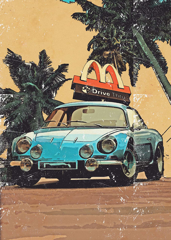 Blue Super Car