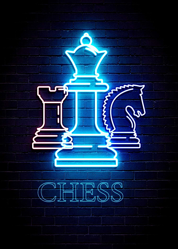chess neon