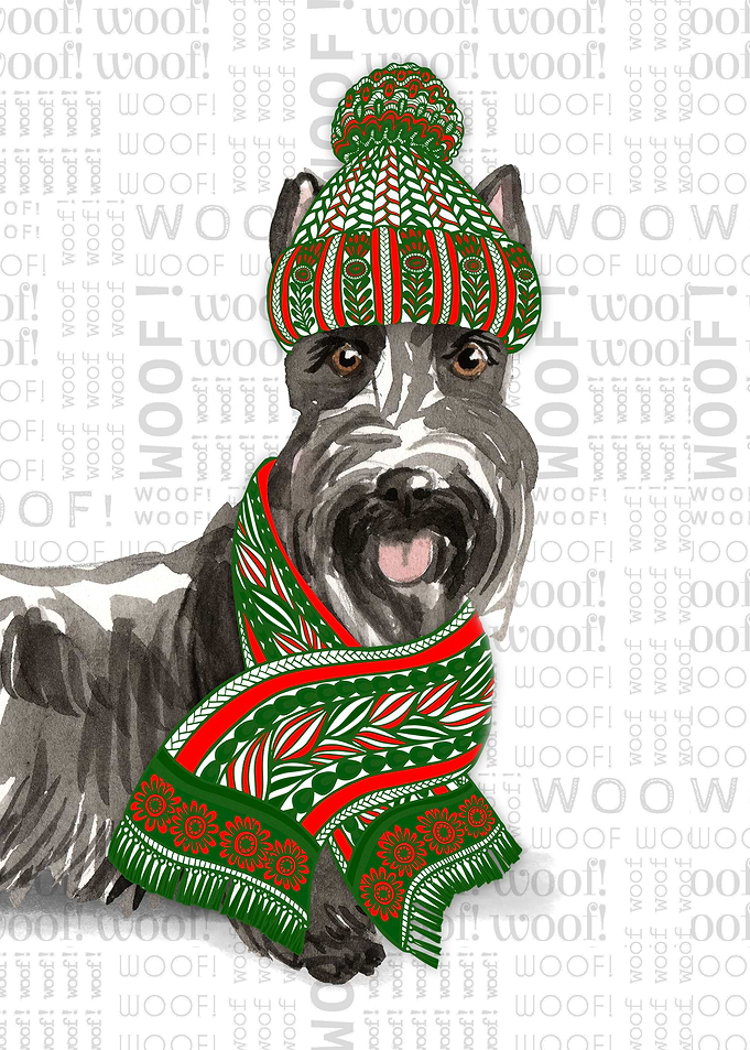 Christmas Scottish Terrier