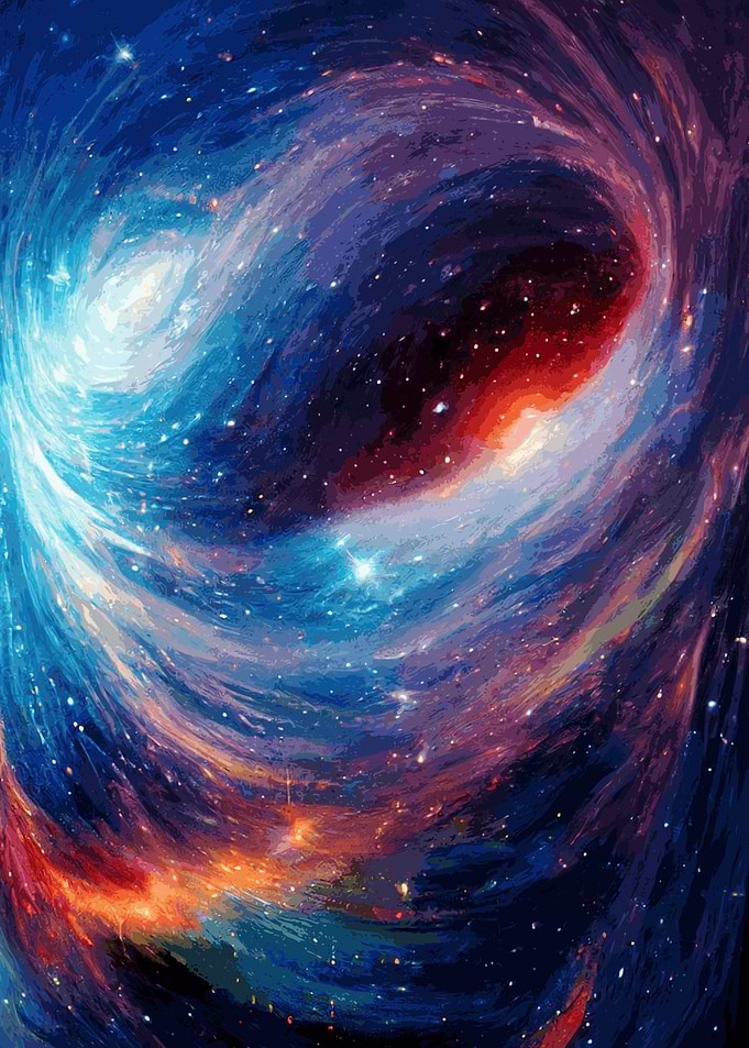 Black Hole Galaxy Painting