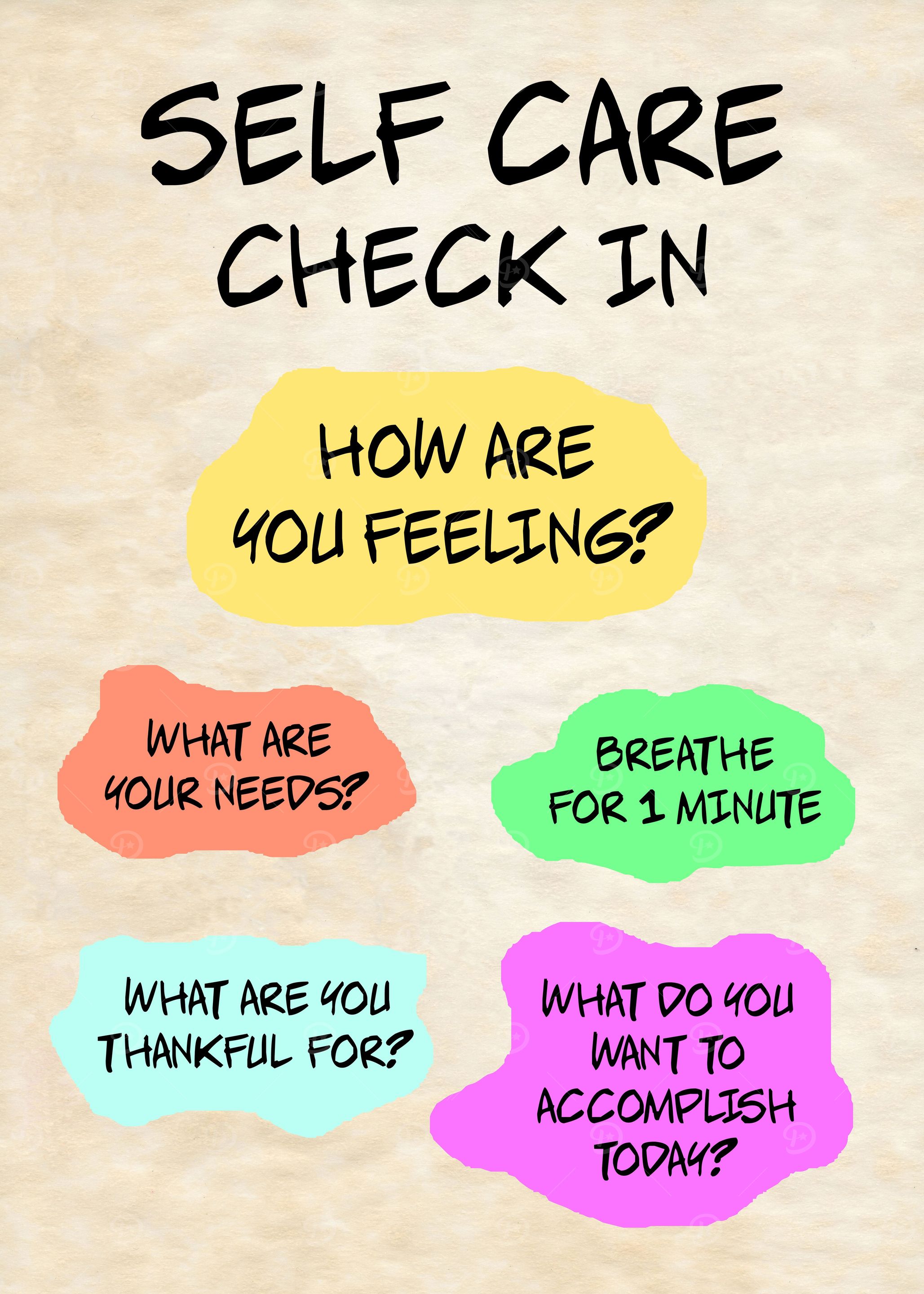 SELF CARE CHECK IN
