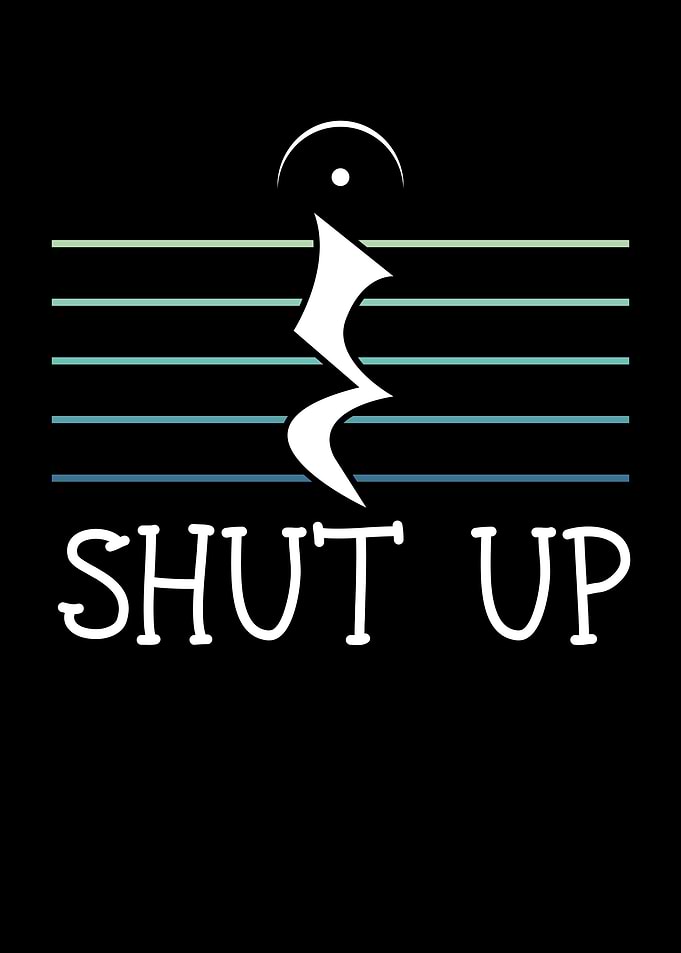 Music notes shut up