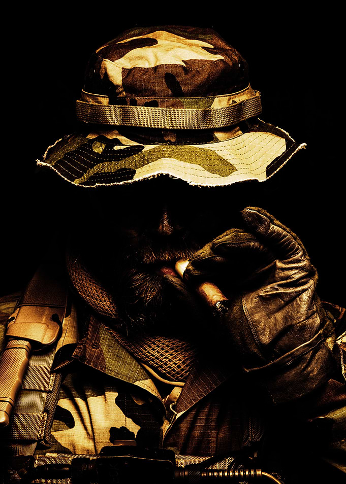 Smoking soldier