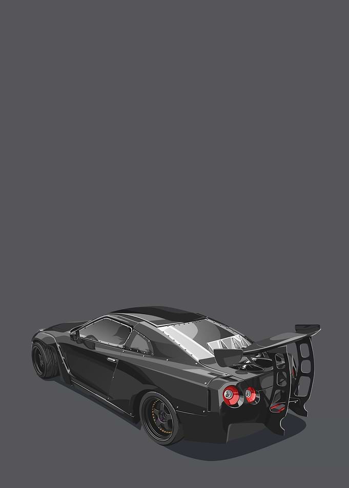 nissan gtr black