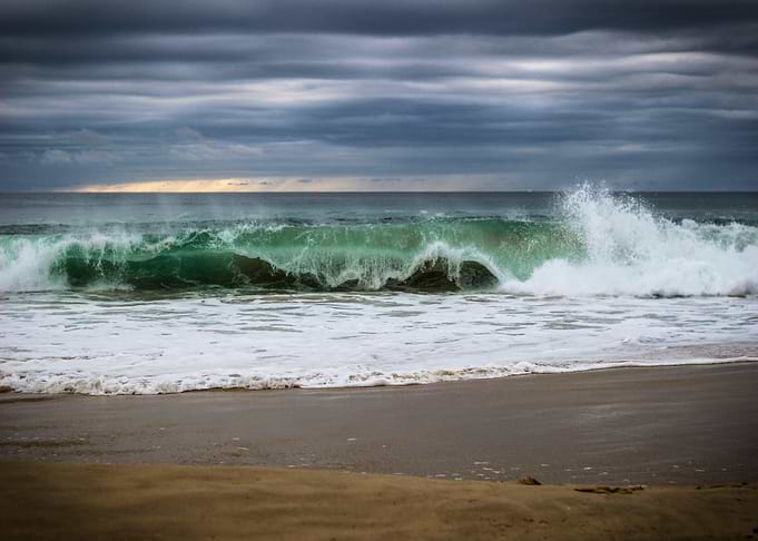 Sea waves at the Beach