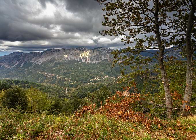 Mountains on Greek Island