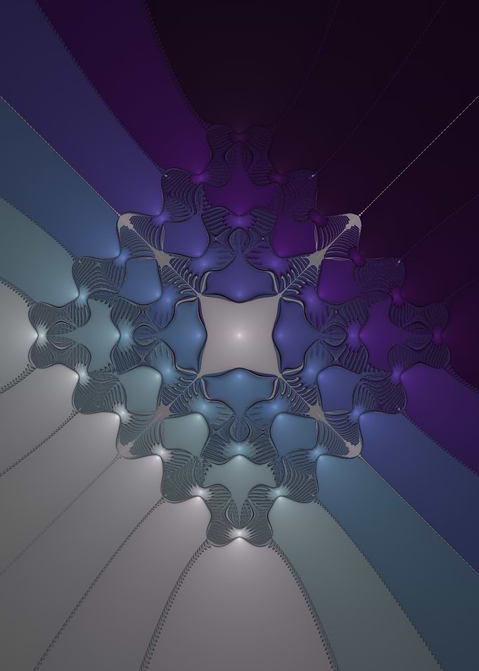 Rotated grid white blue
