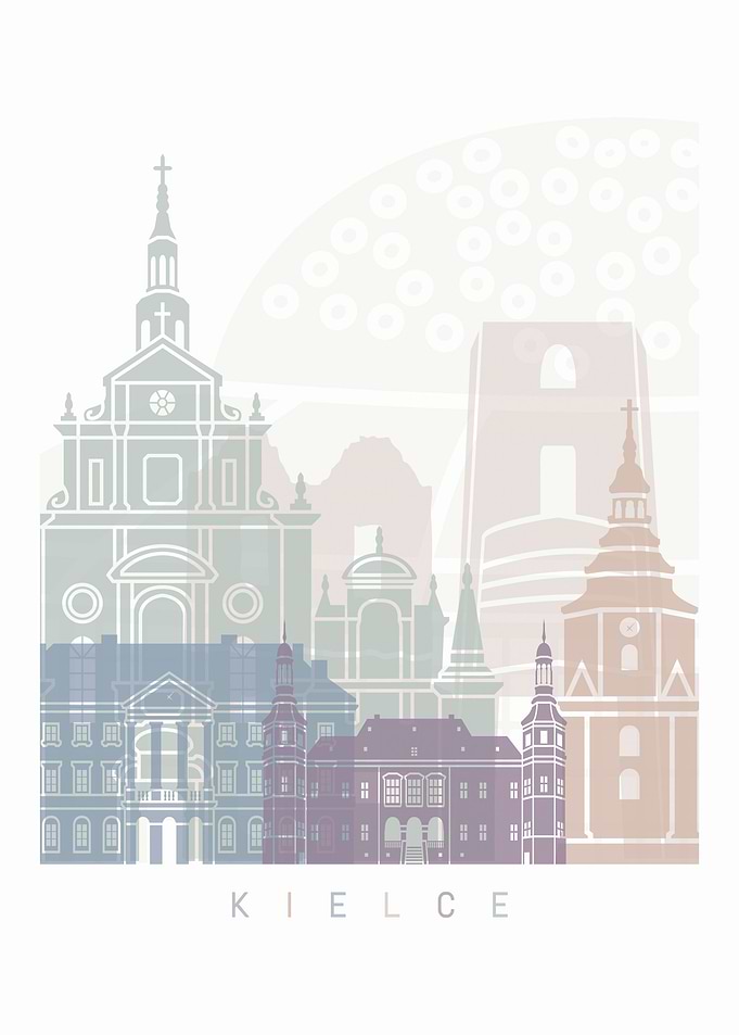 Kielce skyline poster