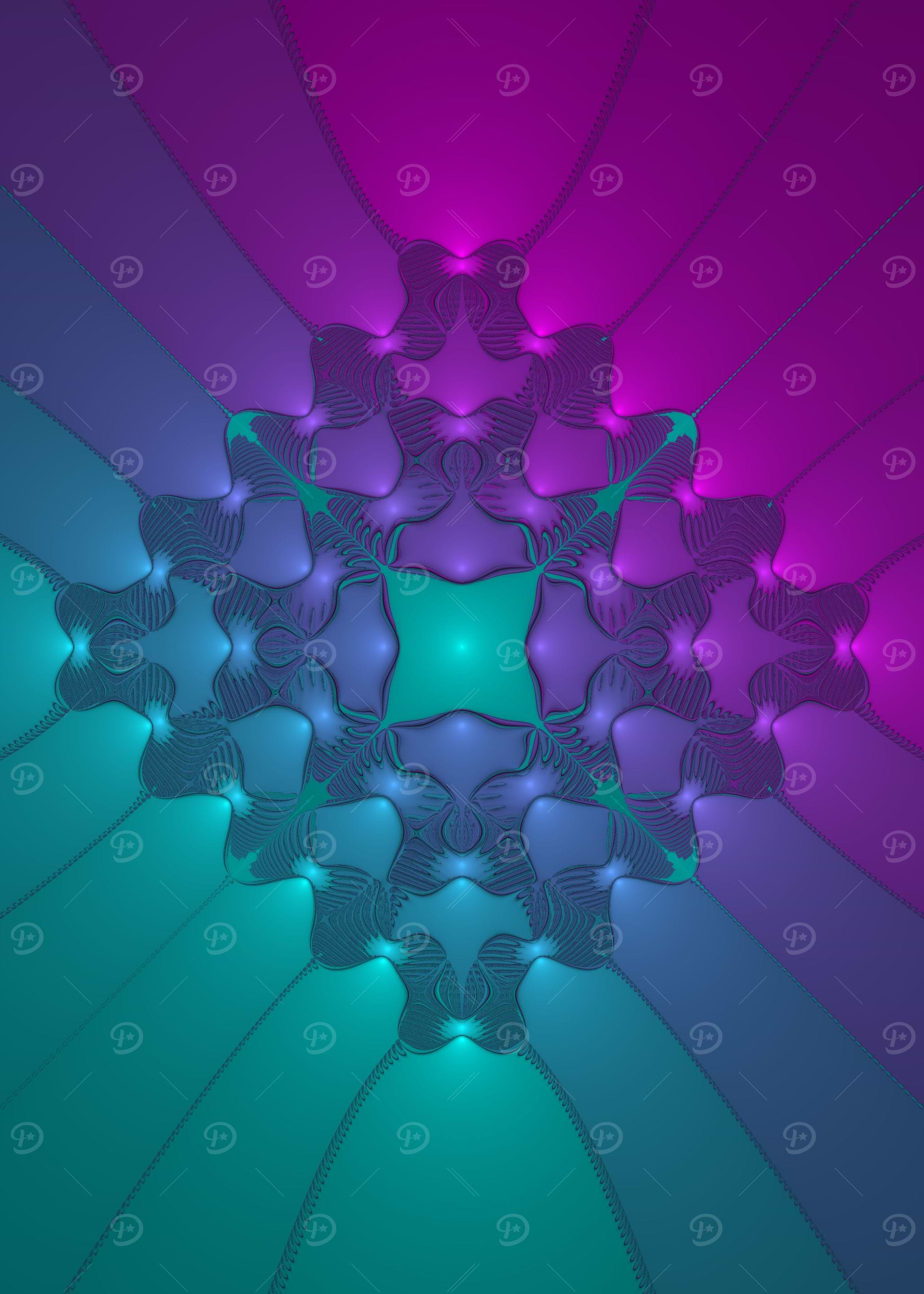 Rotated grid petrol pink