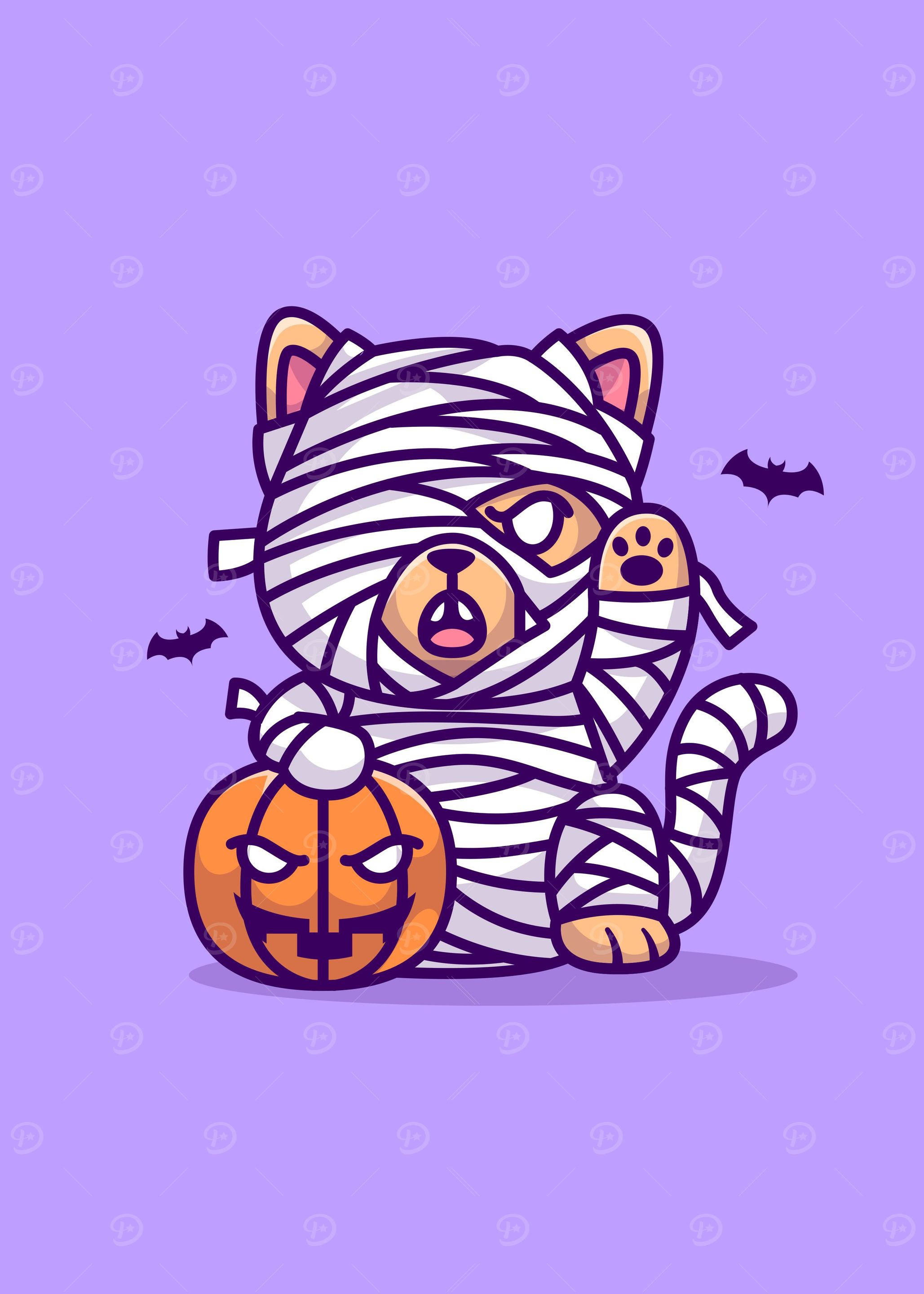 Cute dog mummy